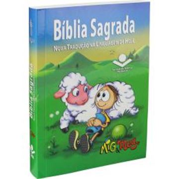 Imagem de BIBLIA SAGRADA MIG E MEG - CAPA LIUSTRADA CORDEIRO