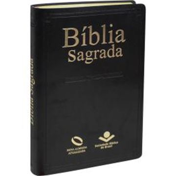Imagem de BIBLIA SAGRADA NOVA ALMEIDA ATUALIZADA - CAPA COURO SINTETICO PRETA
