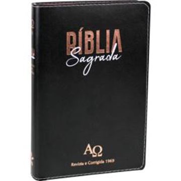 Imagem de BIBLIA SAGRADA RC 1969 LETRA GRANDE COM INDICE DIGITAL - CAPA COURO SINTETICO PRETA