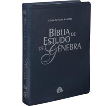 Imagem de BIBLIA DE ESTUDO DE GENEBRA - COURO BONDED AZUL