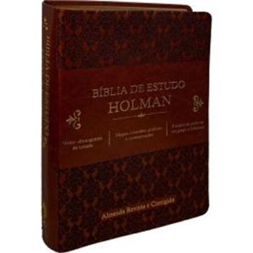 Imagem de BIBLIA DE ESTUDO HOLMAN - COURO SINTETICO MARROM