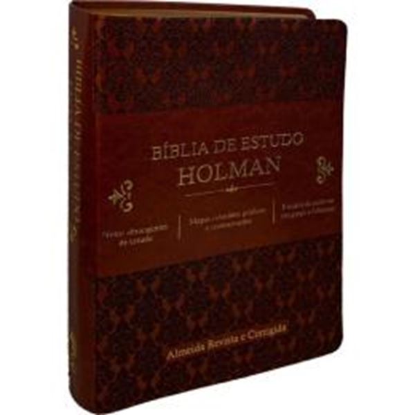 Picture of BIBLIA DE ESTUDO HOLMAN - COURO SINTETICO MARROM