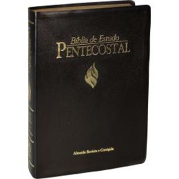 Imagem de BIBLIA DE ESTUDO PENTECOSTAL - COURO BONDED PRETO TAMANHO GRANDE