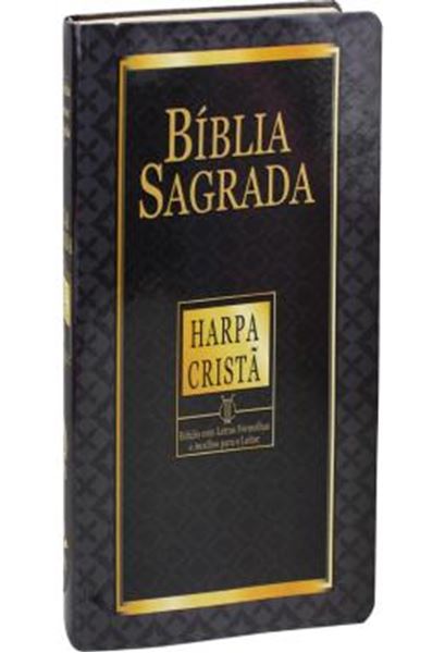 Picture of BIBLIA SAGRADA LETRA GIGANTE COM HARPA CRISTA - CAPA PRETA