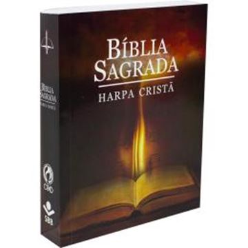 Imagem de BIBLIA SAGRADA LETRA MAIOR COM HARPA CRISTA - CAPA ILUSTRADA