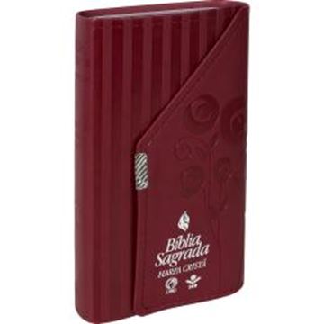 Imagem de BIBLIA CARTEIRA COM HARPA CRISTA - CAPA COURO SINTETICO VERMELHO