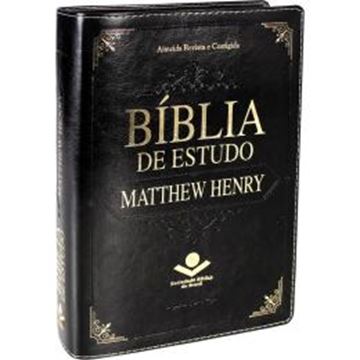 Imagem de BIBLIA DE ESTUDO MATTHEW HENRY - COURO SINTETICO PRETO