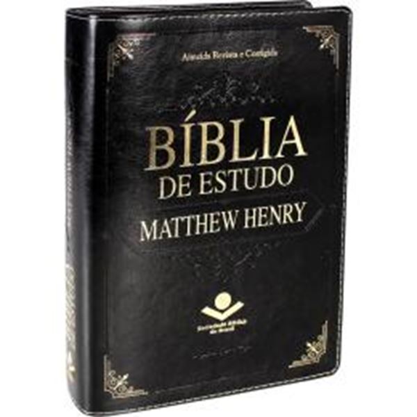Picture of BIBLIA DE ESTUDO MATTHEW HENRY - COURO SINTETICO PRETO