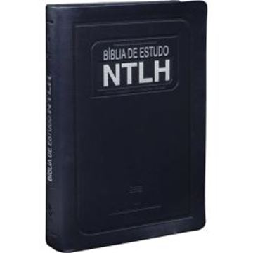 Imagem de BIBLIA DE ESTUDO NTLH - COURO SINTETICO AZUL ESCURO