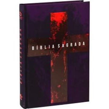 Imagem de BIBLIA SAGRADA - CAPA ILUSTRADA ESCURA COM CRUZ