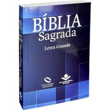 Imagem de BIBLIA SAGRADA LETRA GRANDE - CAPA ILUSTRADA GEOMETRICO