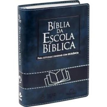 Imagem de BIBLIA DA ESCOLA BIBLICA - CAPA AZUL