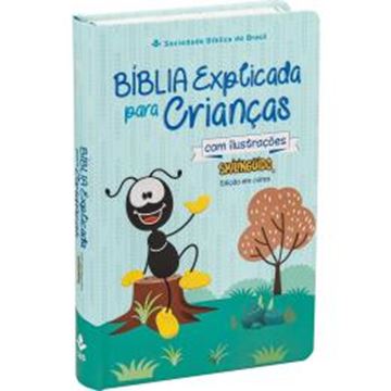 Imagem de BIBLIA EXPLICADA PARA CRIANCAS COM ILUSTRACOES SMILINGUIDO - AZUL
