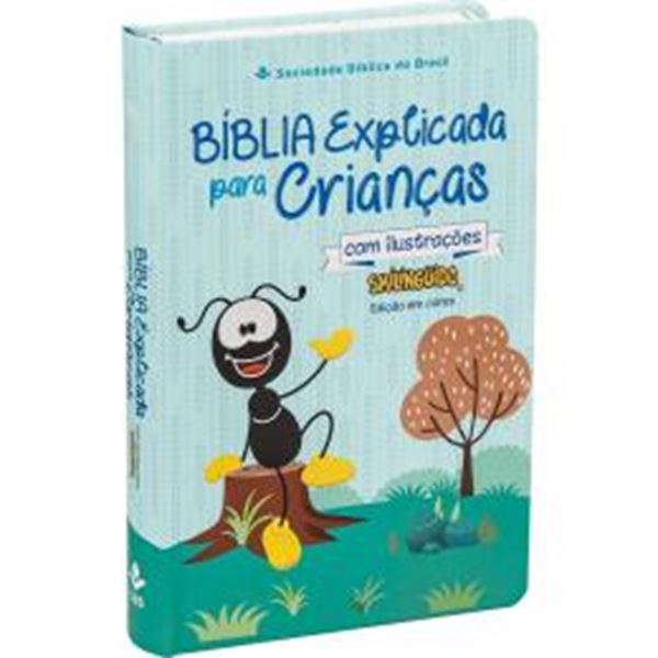 Picture of BIBLIA EXPLICADA PARA CRIANCAS COM ILUSTRACOES SMILINGUIDO - AZUL