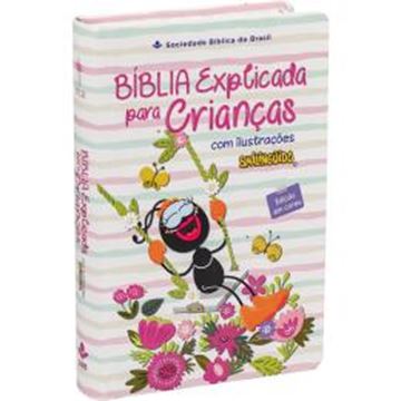 Imagem de BIBLIA EXPLICADA PARA CRIANCAS COM ILUSTRACOES SMILINGUIDO - ROSA