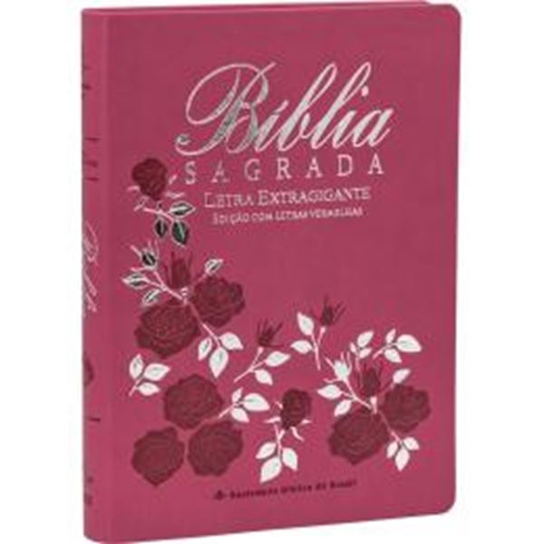 Picture of BIBLIA SAGRADA LETRA EXTRAGIGANTE COM INDICE DIGITAL - COURO SINTETICO PINK