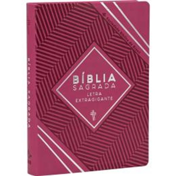 Picture of BIBLIA SAGRADA LETRA EXTRAGIGANTE COM INDICE DIGITAL - COURO SINTETICO PINK