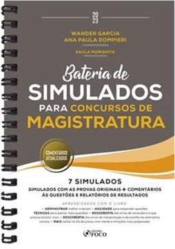 Imagem de BATERIA DE SIMULADOS PARA CONCURSOS DE MAGISTRATURA - 1ª ED