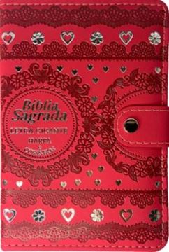 Imagem de BIBLIA CAPA CARTEIRA PU LT GIGANTE COM HARPA - MOD. 03 VERMELHA