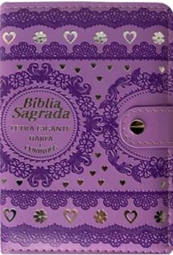 Imagem de BIBLIA CAPA CARTEIRA PU LT GIGANTE COM HARPA - MOD. 04 LILAS