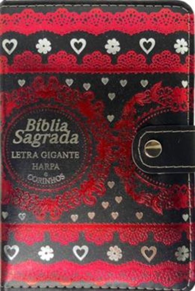 Picture of BIBLIA CAPA CARTEIRA PU LT GIGANTE COM HARPA - MOD. 06 PRETA