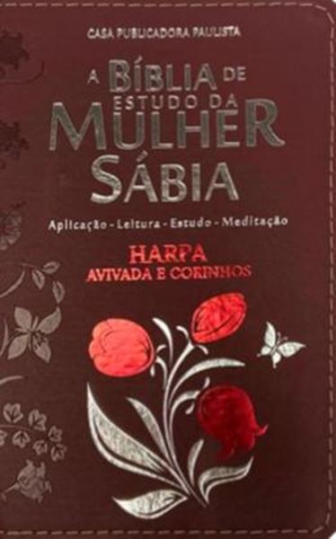 Picture of BIBLIA COM PAUTAS PARA ANOTACOES PJV COM HARPA - PU ROSA