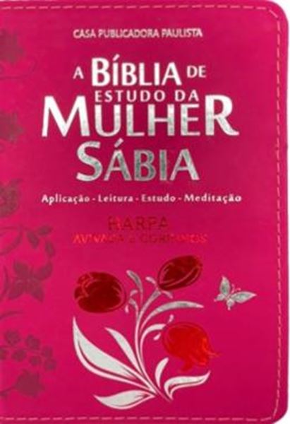Picture of BIBLIA DA MULHER SABIA COM HARPA - MOD 01 TULIPA PINK