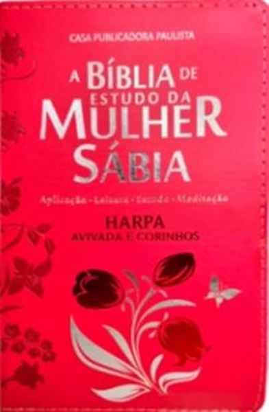 Picture of BIBLIA DA MULHER SABIA COM HARPA - MOD 01 TULIPA VERMELHA