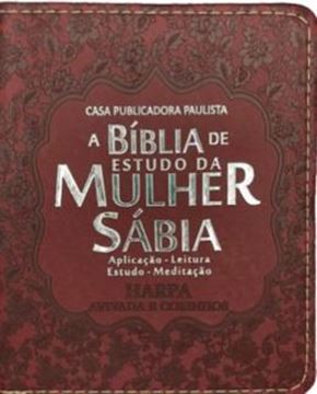 Imagem de BIBLIA DA MULHER SABIA VERSAO PARA BOLSA - MOD. 05 DALIA - BORDO COM HARPA