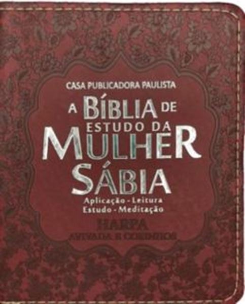 Picture of BIBLIA DA MULHER SABIA VERSAO PARA BOLSA - MOD. 05 DALIA - BORDO COM HARPA