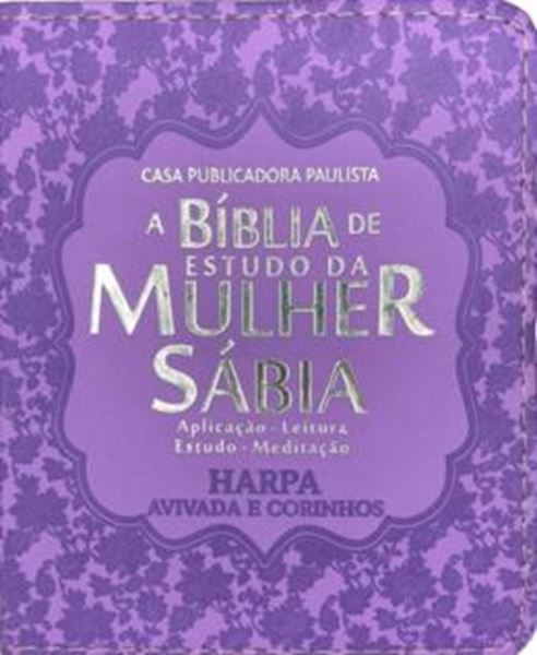 Picture of BIBLIA DA MULHER SABIA VERSAO PARA BOLSA - MOD. 05 DALIA - LILAS COM HARPA