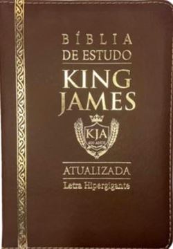 Imagem de BIBLIA DE ESTUDO KING JAMES ATUALI. PU ZIPER -  MARROM