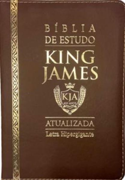 Picture of BIBLIA DE ESTUDO KING JAMES ATUALI. PU ZIPER -  MARROM