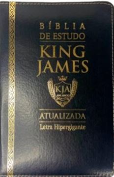 Imagem de BIBLIA DE ESTUDO KING JAMES ATUALI. PU ZIPER -  PRETA