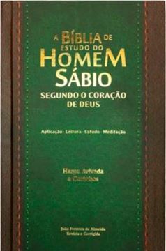 Imagem de BIBLIA DO HOMEM SABIO SEGUNDO O CORACAO DE DEUS ARC C/ HARPA CAPA DURA - BORDO E VERDE