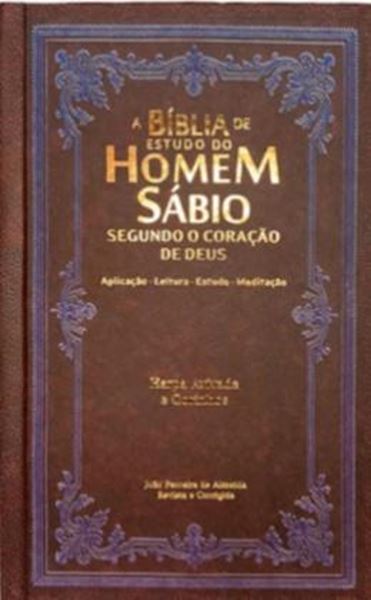 Picture of BIBLIA DO HOMEM SABIO SEGUNDO O CORACAO DE DEUS ARC C/ HARPA CAPA DURA - CLASSICA BORDO