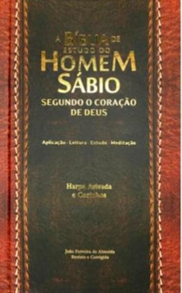 Picture of BIBLIA DO HOMEM SABIO SEGUNDO O CORACAO DE DEUS ARC C/ HARPA CAPA DURA - MARROM
