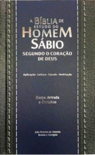 Picture of BIBLIA DO HOMEM SABIO SEGUNDO O CORACAO DE DEUS ARC C/ HARPA CAPA DURA - MARROM