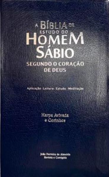 Picture of BIBLIA DO HOMEM SABIO SEGUNDO O CORACAO DE DEUS ARC C/ HARPA CAPA DURA - VERDE E AZUL
