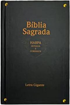 Imagem de BIBLIA GIGANTE CAPA DURA ARC COM HARPA  - MADEIRA