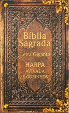 Imagem de BIBLIA GIGANTE CAPA DURA ARC COM HARPA  - VINTAGE COURO