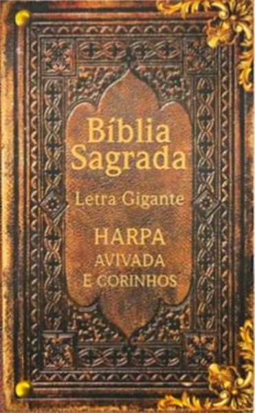 Picture of BIBLIA GIGANTE CAPA DURA ARC COM HARPA  - VINTAGE COURO