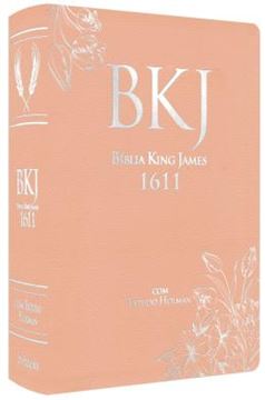 Imagem de BIBLIA KING JAMES FIEL 1611 COM ESTUDO HOLMAN - ROSE