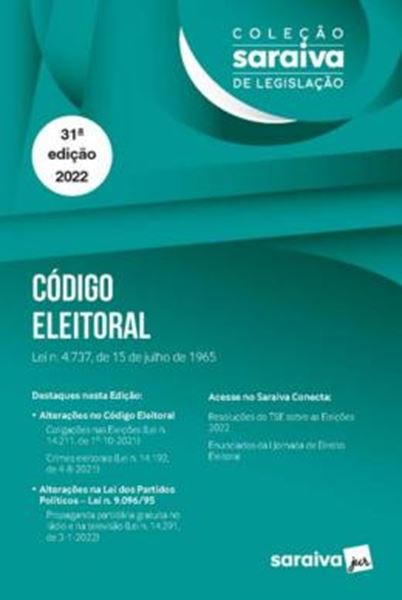 Picture of COLECAO SARAIVA DE LEGISLACAO - CODIGO ELEITORAL