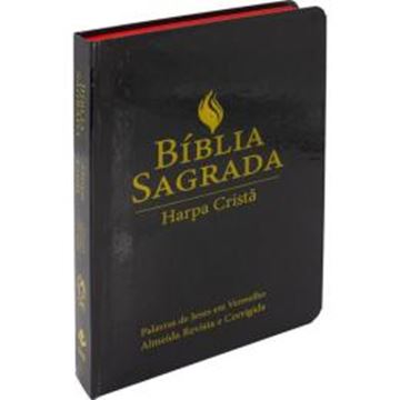 Imagem de BIBLIA SAGRADA LETRA GRANDE COM HARPA CRISTA - CAPA SEMIFLEXIVEL ILUSTRADA, FLORAL - 4ªED