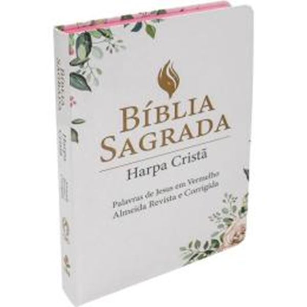 Picture of BIBLIA SAGRADA LETRA GRANDE COM HARPA CRISTA - CAPA SEMIFLEXIVEL ILUSTRADA, FLORAL - 4ªED