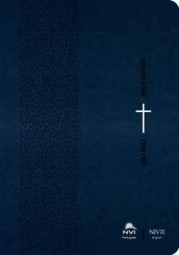 Imagem de BIBLIA NVI PORTUGUES/INGLES - CAPA LUXO - AZUL