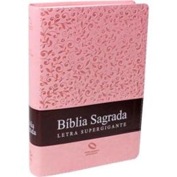 Imagem de BIBLIA SAGRADA LETRA SUPERGIGANTE SEM INDICE - CAPA ROSA CLARO - 3ª ED