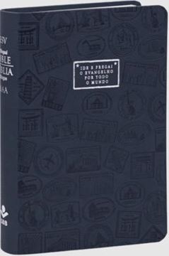Imagem de BIBLIA BILINGUE PORTUGUES (NAA) - INGLES (ESV) - CAPA AZUL MARINHO