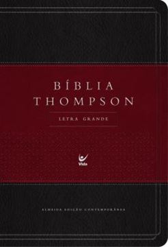Imagem de BIBLIA THOMPSON - AEC - LETRA GRANDE - CP  VINHO E PRETA C INDICE